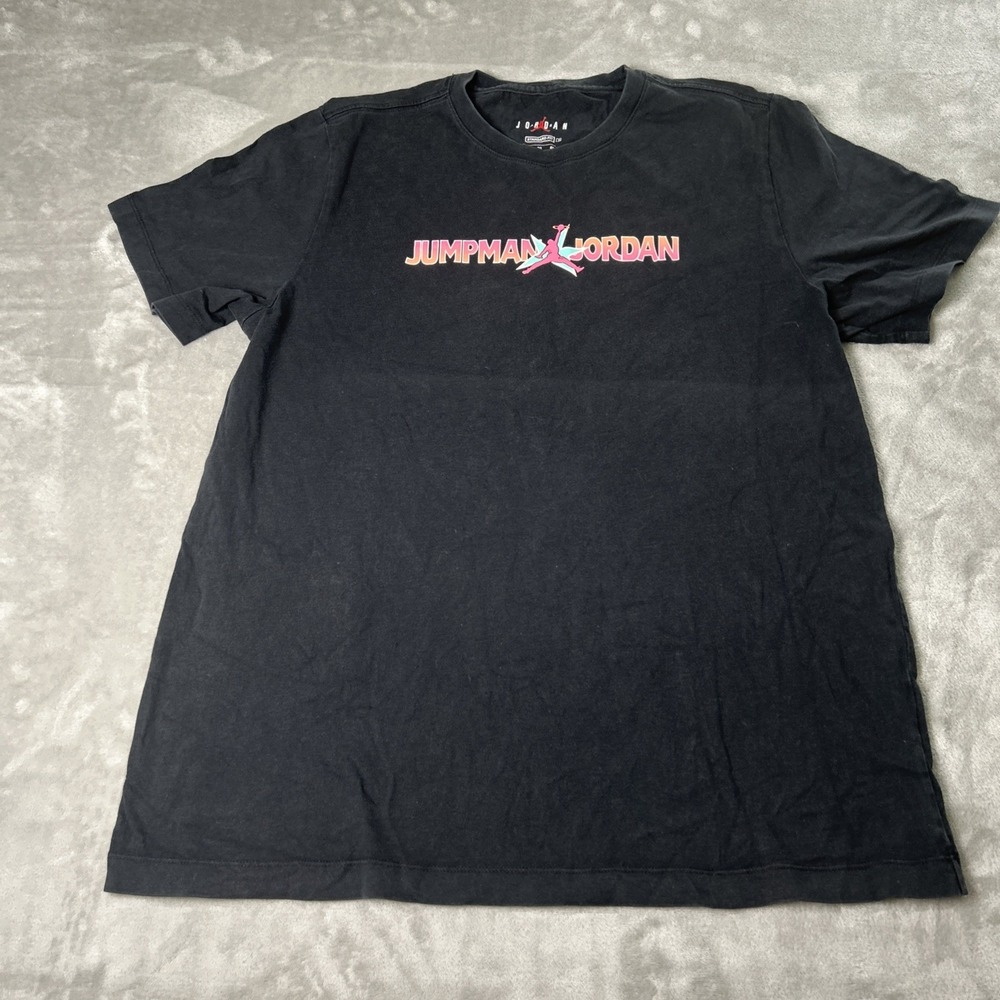 Jordan Jumpman Logo Men's Black Short Sleeve T-Shirt Size XL